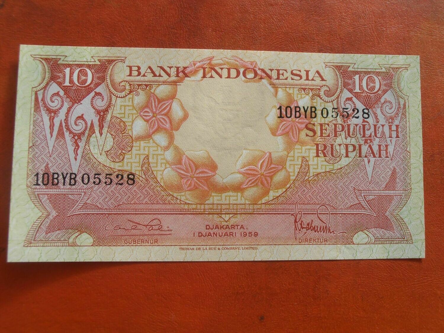 Indonesia 10 Rupiah - 1959