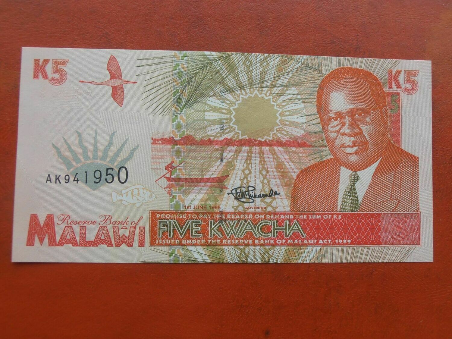 Malawi 5 Kwacha - 1995