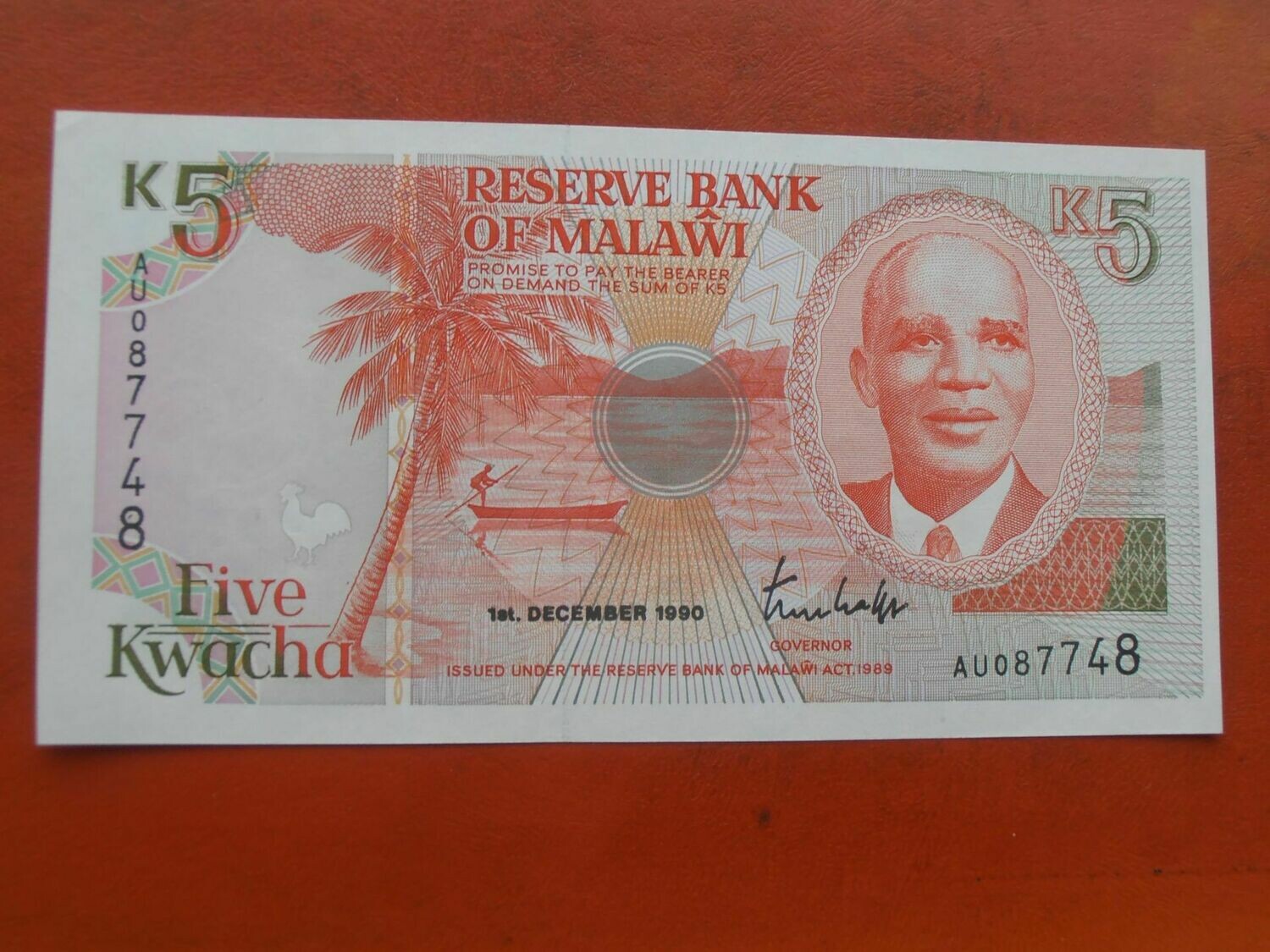 Malawi 5 Kwacha - 1990