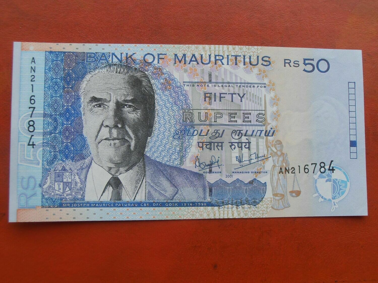 Mauritius 50 Rupees - 2001