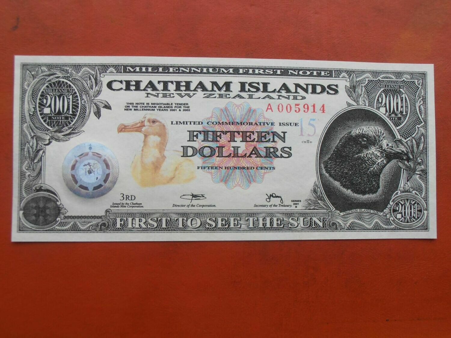 New Zealand Chatham Islands $15 - 2001