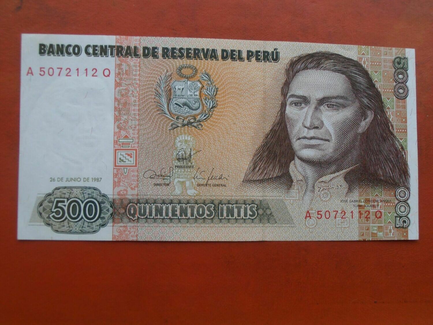 Peru 500 Intis - 1987
