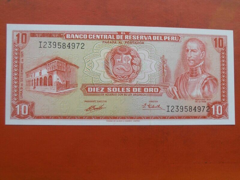 Peru 10 Soles - 1971