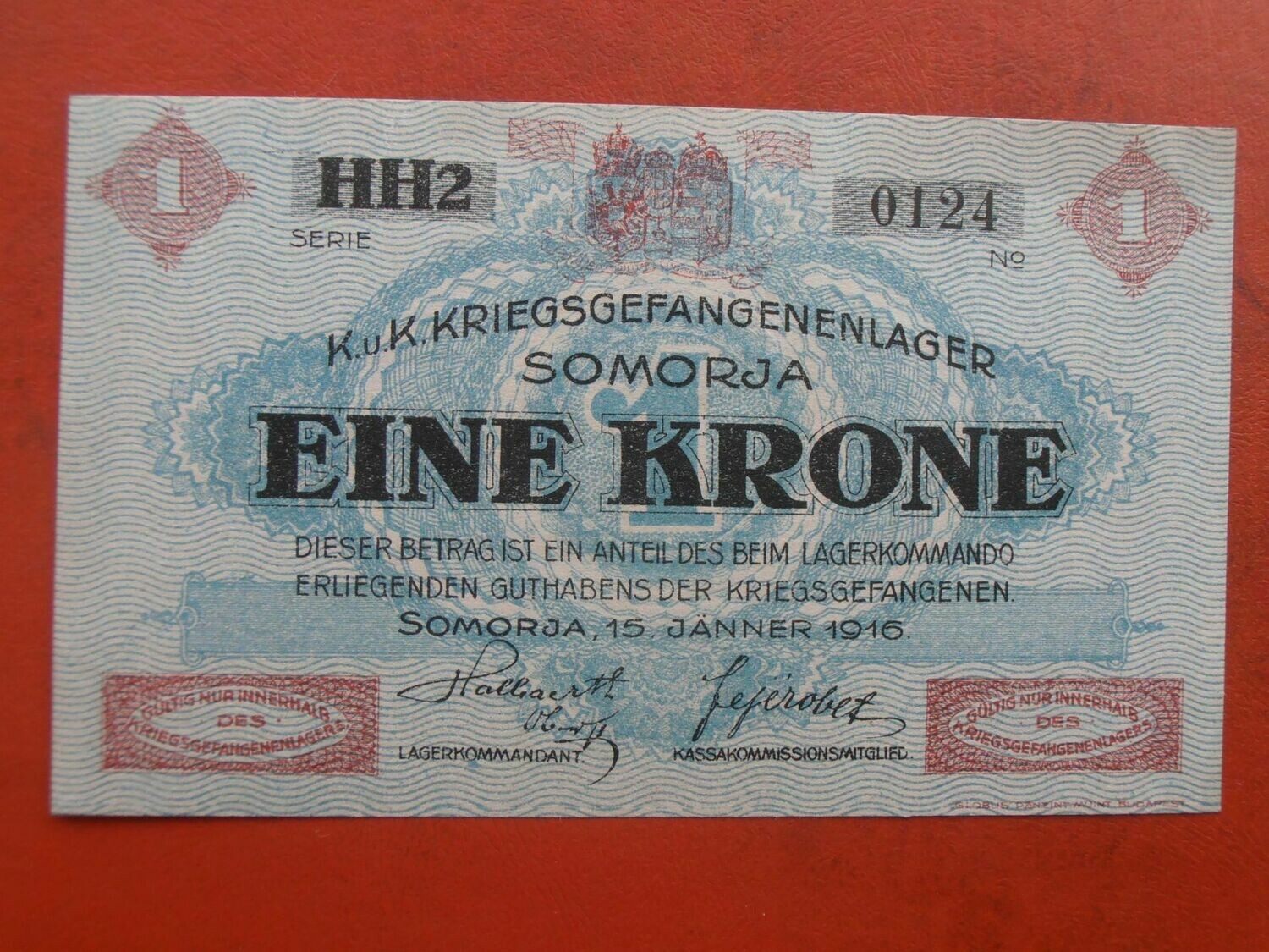Slovakia 1 Krone Prisoner of War - 1916