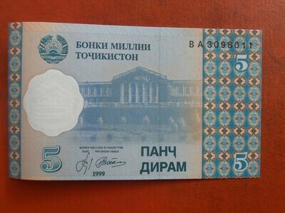 Tajikistan 5 Dirams - 1999