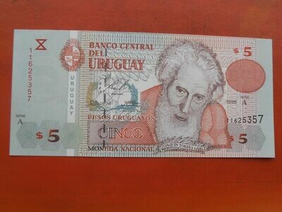 Uruguay 5 Pesos - 1998