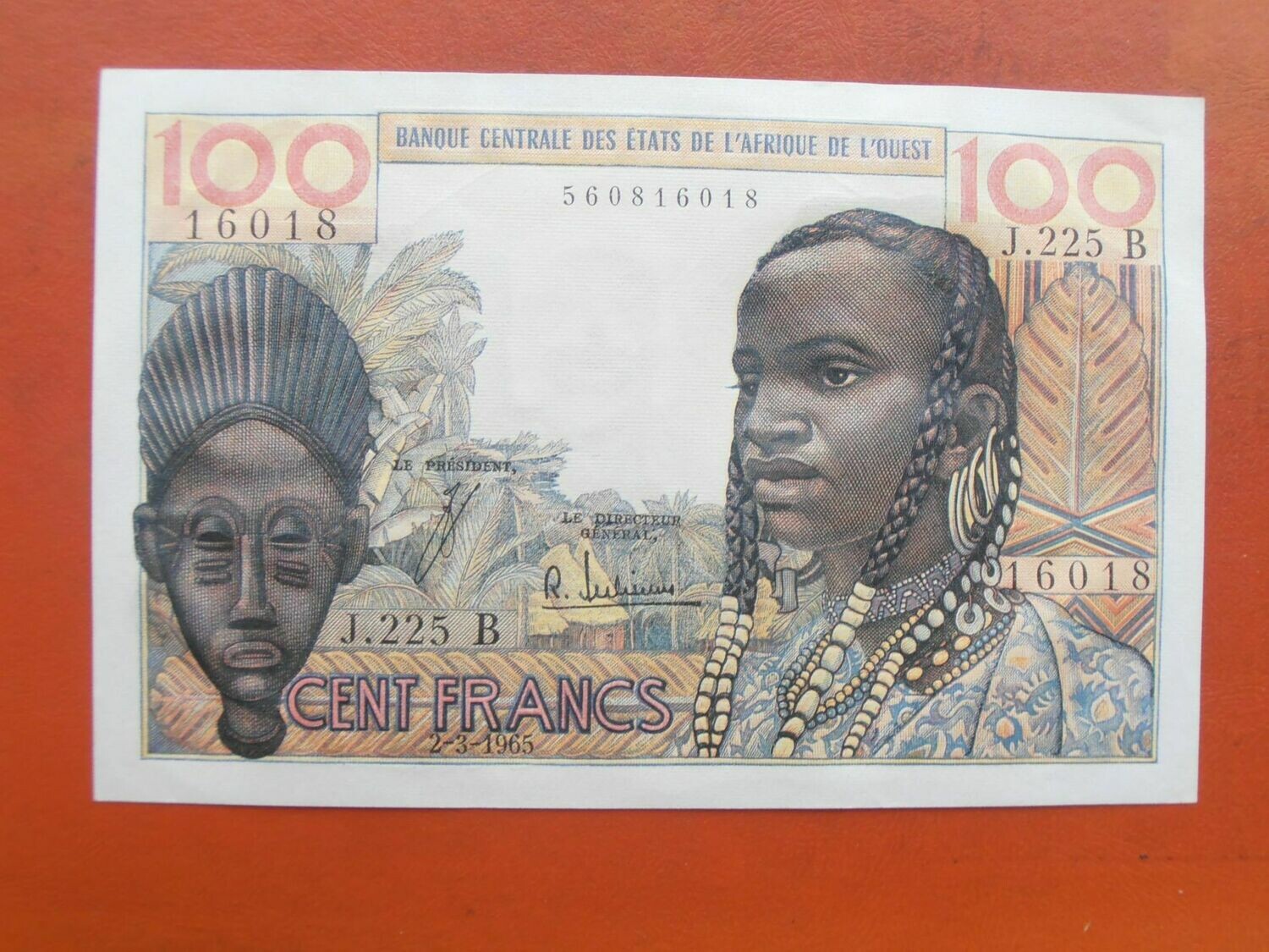 West Africa States Benin 100 Francs - 1965