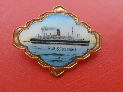 RMS Tuscania Ships Enamelled Badge