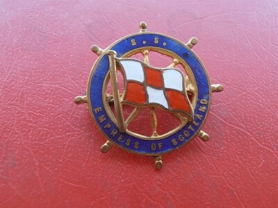 SS Empress of Scotland Ships Badge