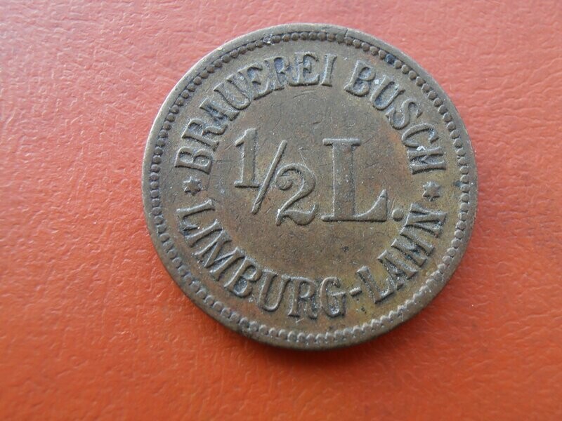 German Half Litre Beer Token