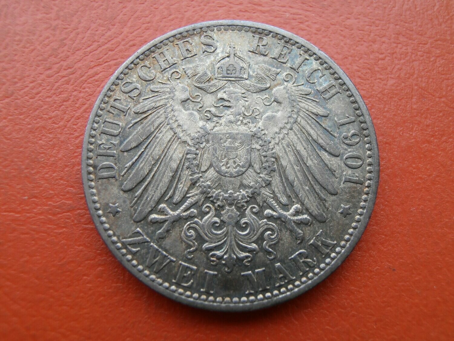 Germany  2 Marks  -  1901J Hamburg