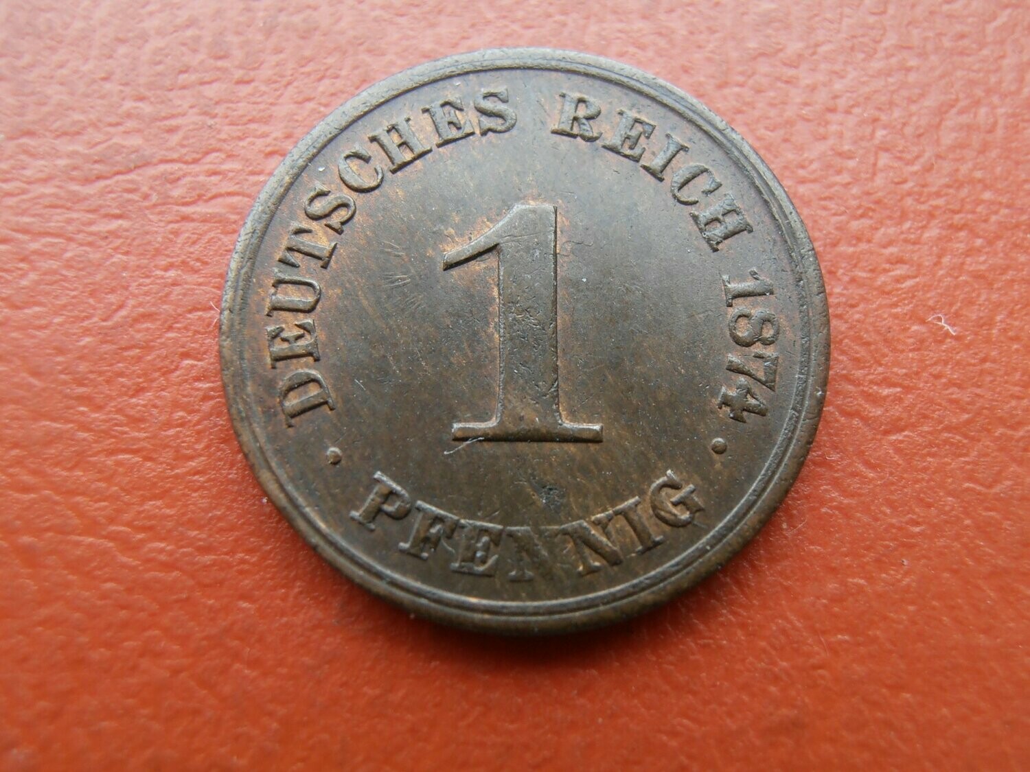 Germany 1 Pfennig  -  1874H  Rare