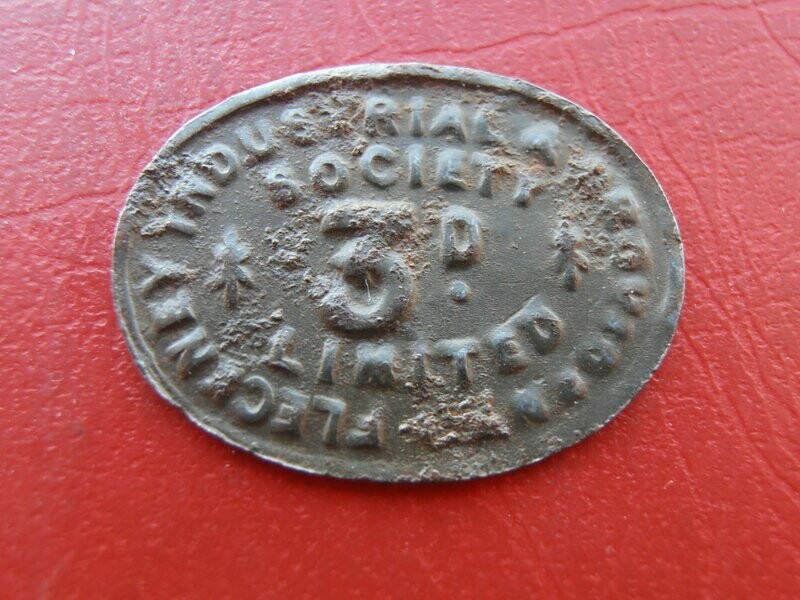 Fleckney Industrial & Provident Threepence Token