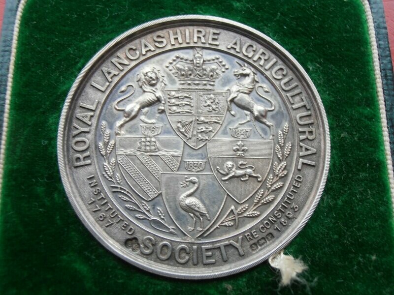 Royal Lancashire Agricultural Society Medal  -  1939