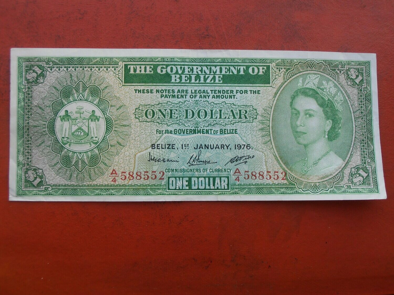 Belize 1 Dollar  -  1976