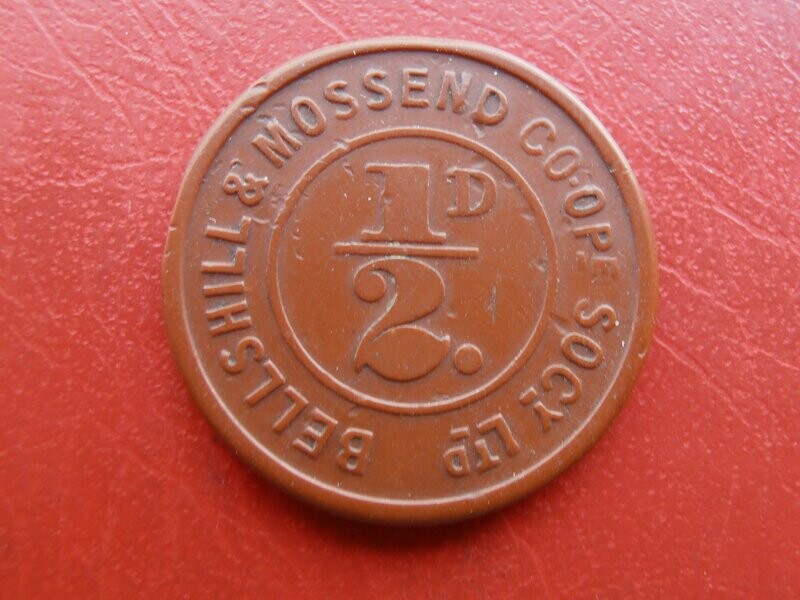 Bellshill & Mossend Coop Society Halfpenny Token