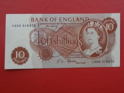 Bank of England Ten Shillings - 1966-70