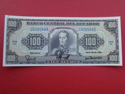 Ecuador 100 Sucres - 1990