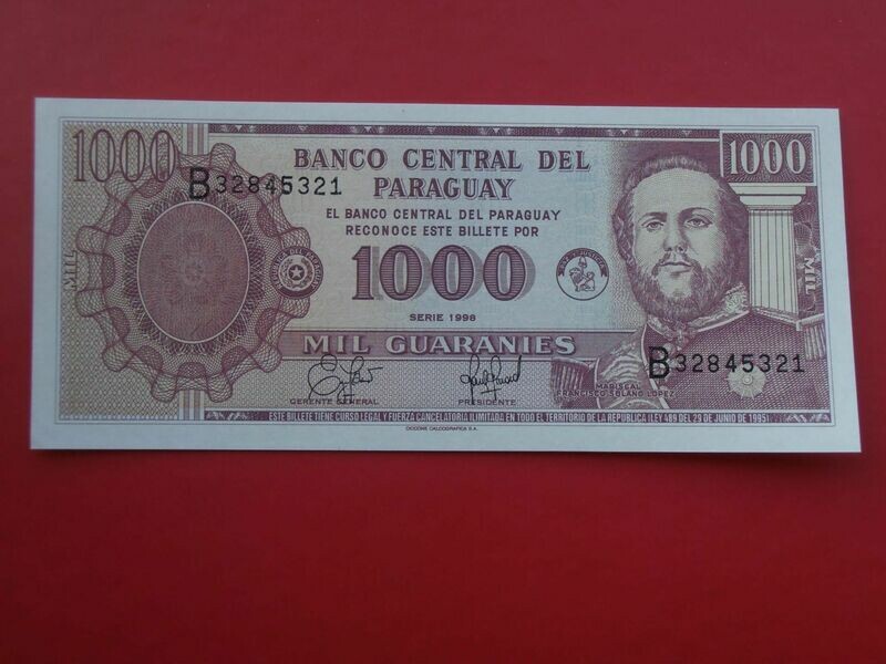 Paraguay 1000 Guaranies  -  1998