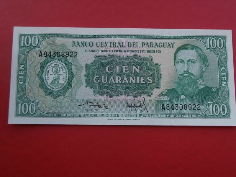 Paraguay 100 Guaranies  -  L1952