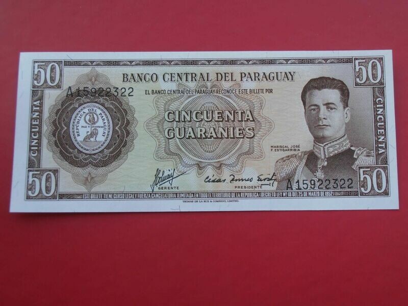 Paraguay 50 Guaranies  -  L1952
