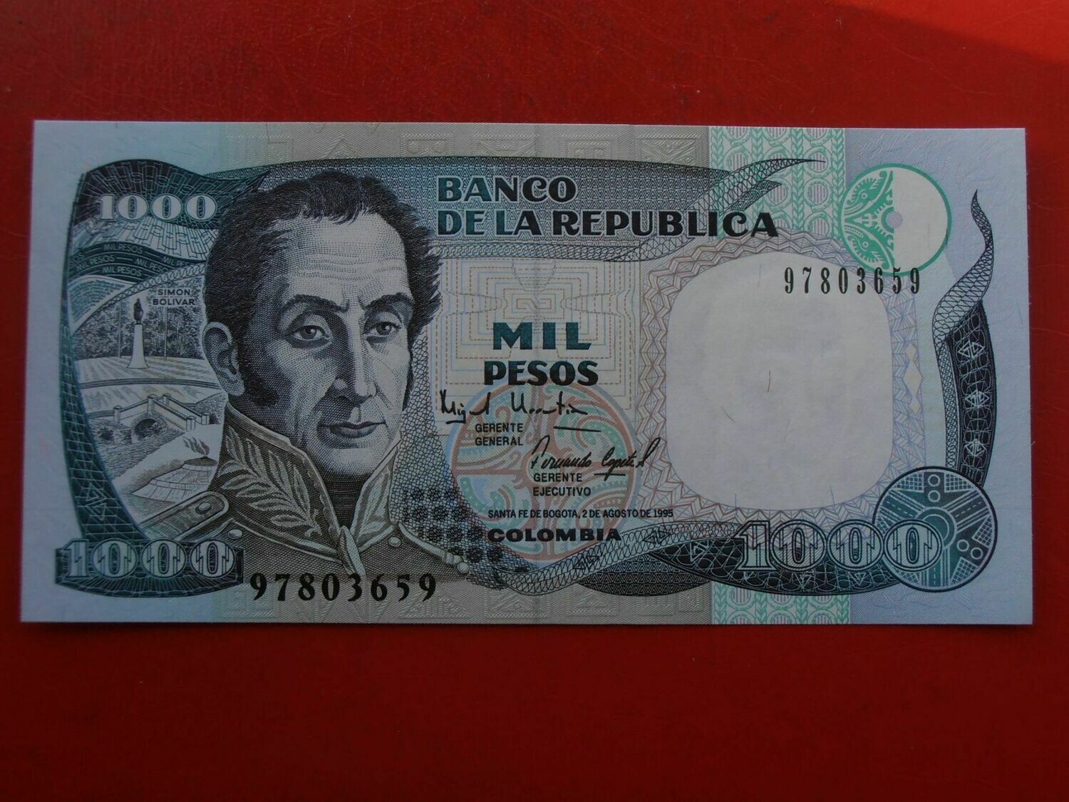 Colombia 1000 Pesos  -  1995