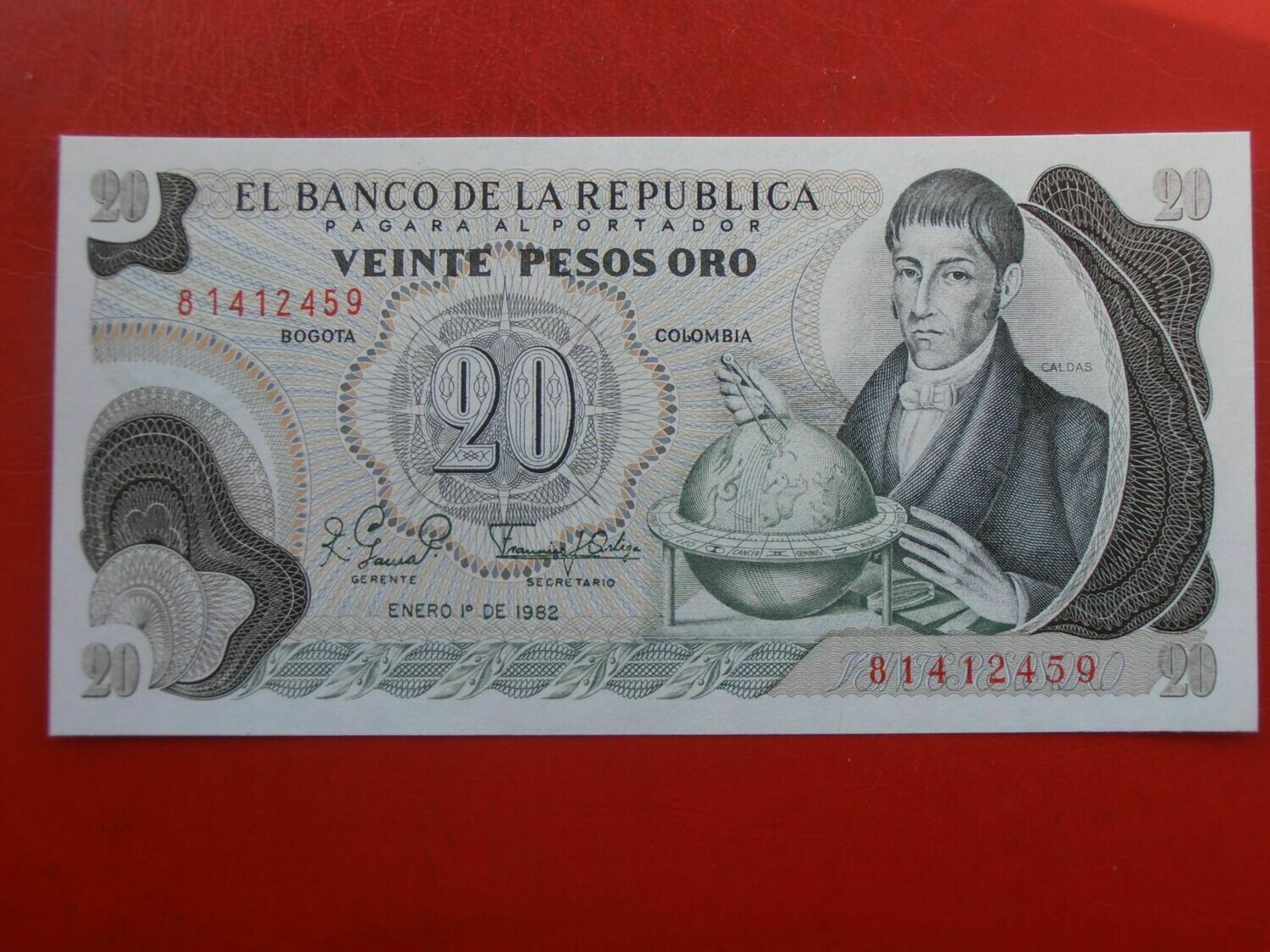 Colombia 20 Pesos  -  1982