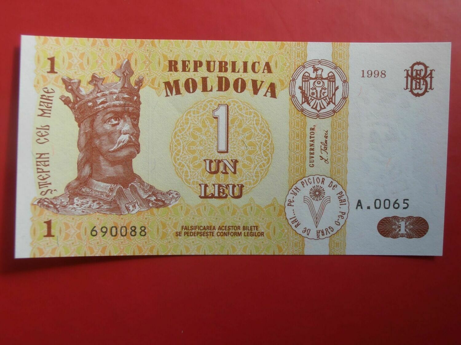 Moldova 1 Leu  -  1998