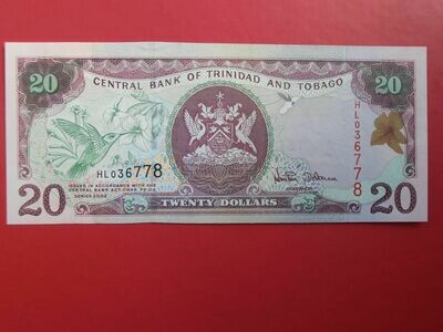 Trinidad & Tobago 20 Dollars - 2002