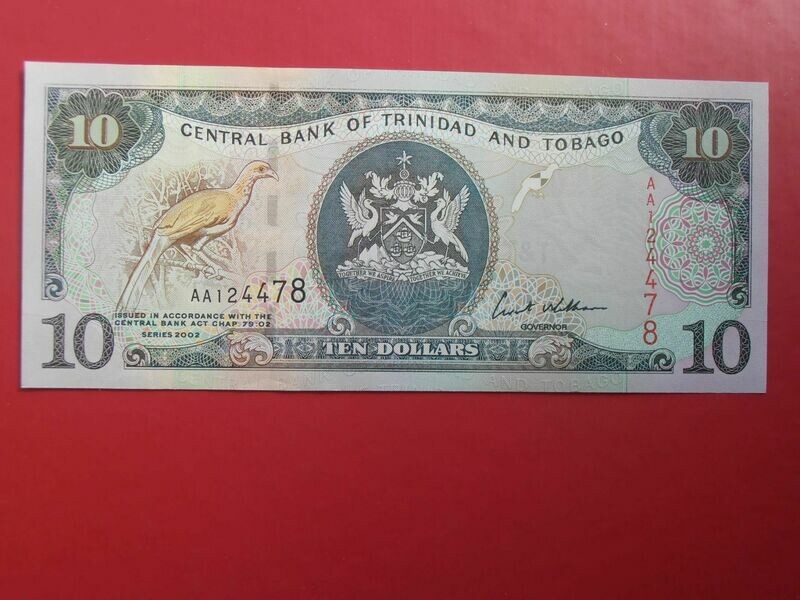 Trinidad & Tobago 10 Dollars  -  2002