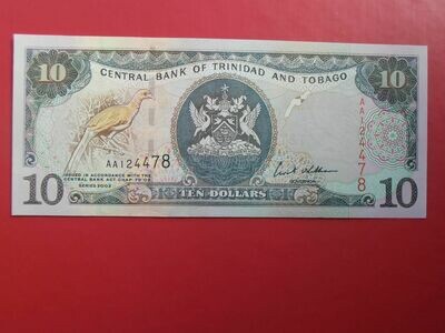 Trinidad & Tobago 10 Dollars - 2002