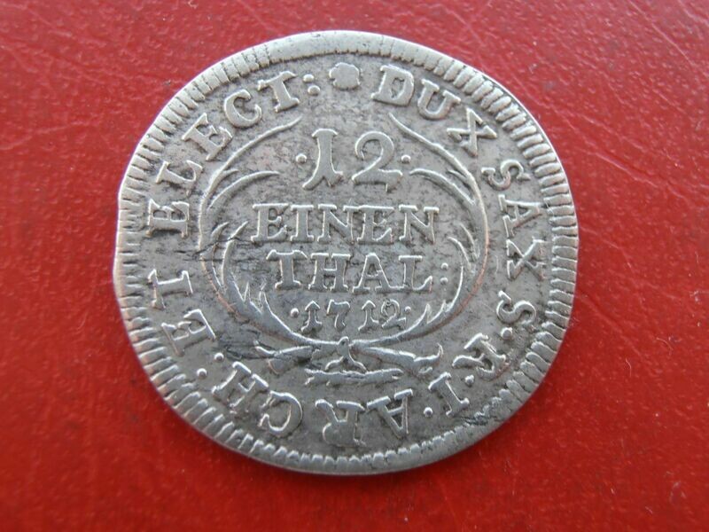 Saxony 1/12 Thaler  -  1712