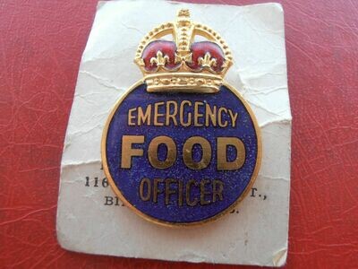 Emergency Food Officers Badge