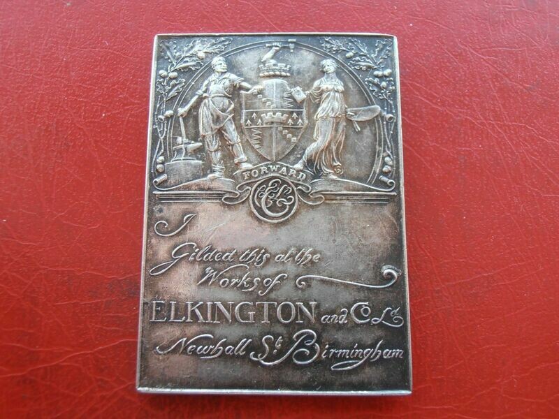 Elkington & Co Plaque  -  c 1913