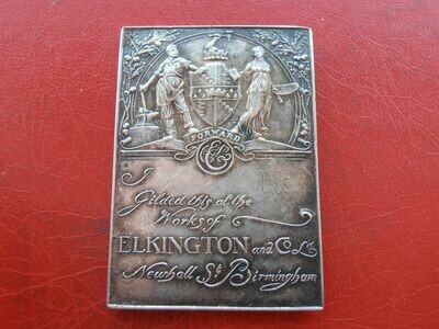 Elkington & Co Plaque - c 1913