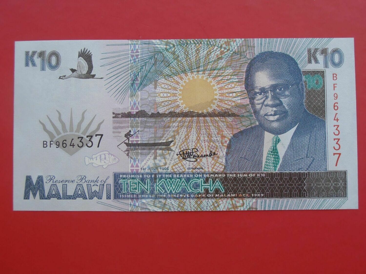 Malawi 10 Kwacha  -  1995