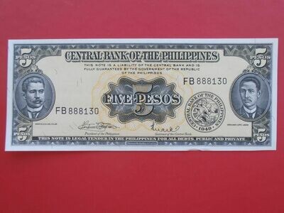 Philippines 5 Pesos - 1949