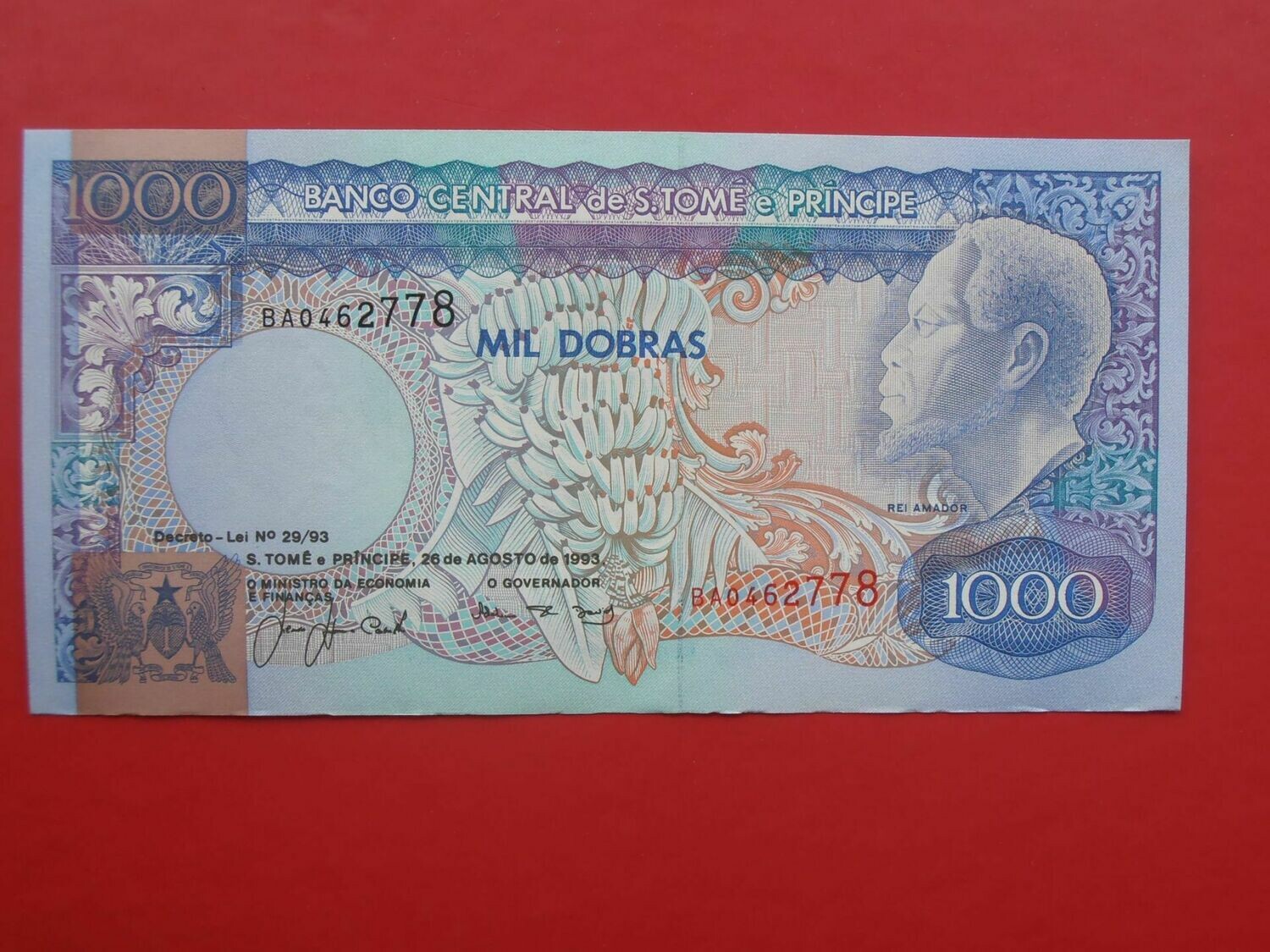 St Thomas & Prince 1000 Dobras  -  1993