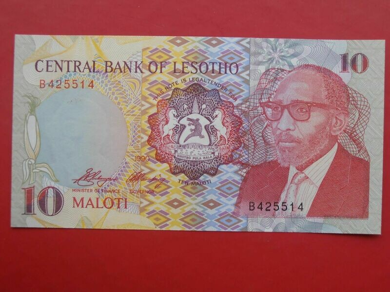 Lesotho 10 Maloti  -  1990