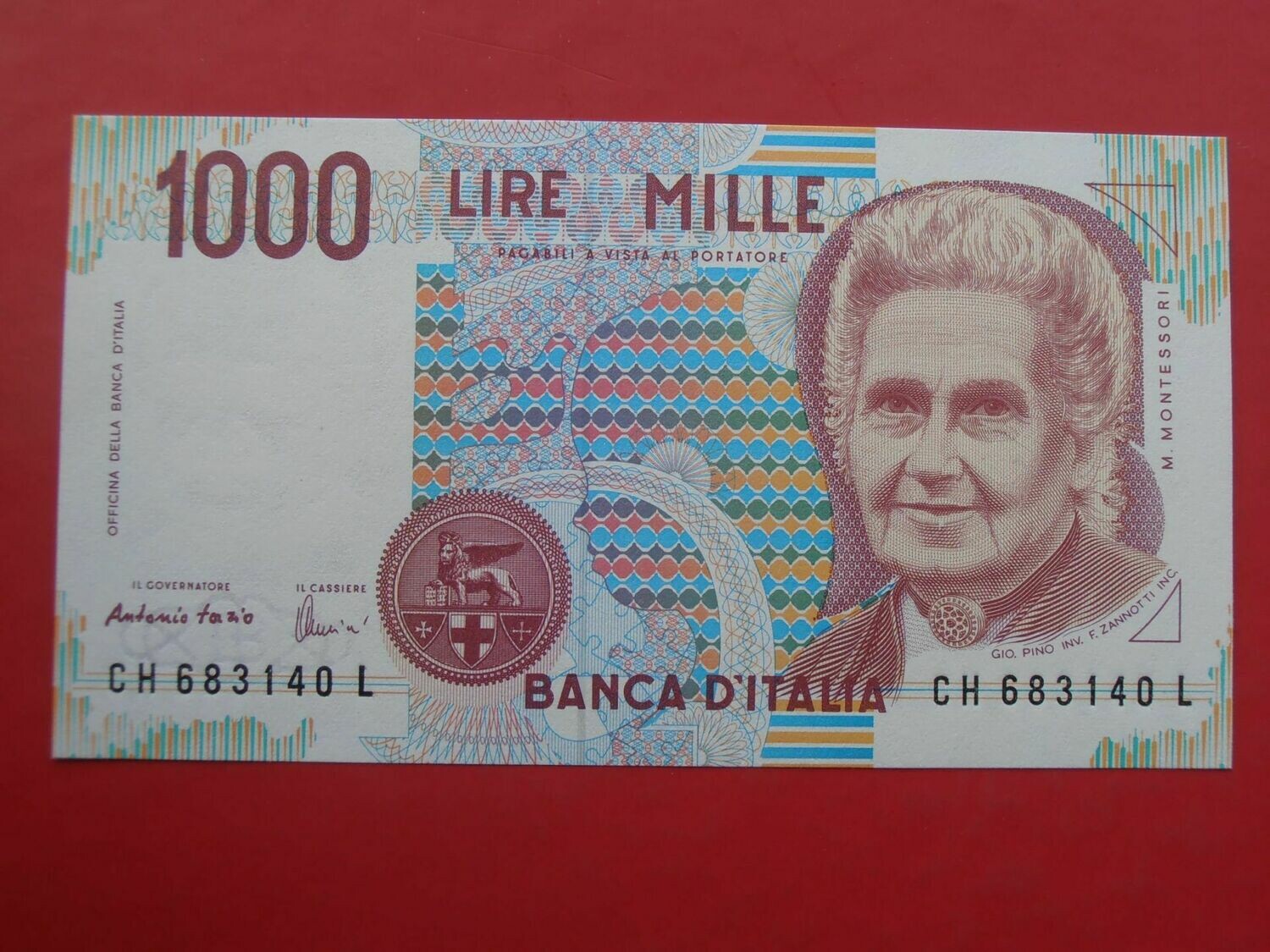Italy 1000 Lire  -  1990