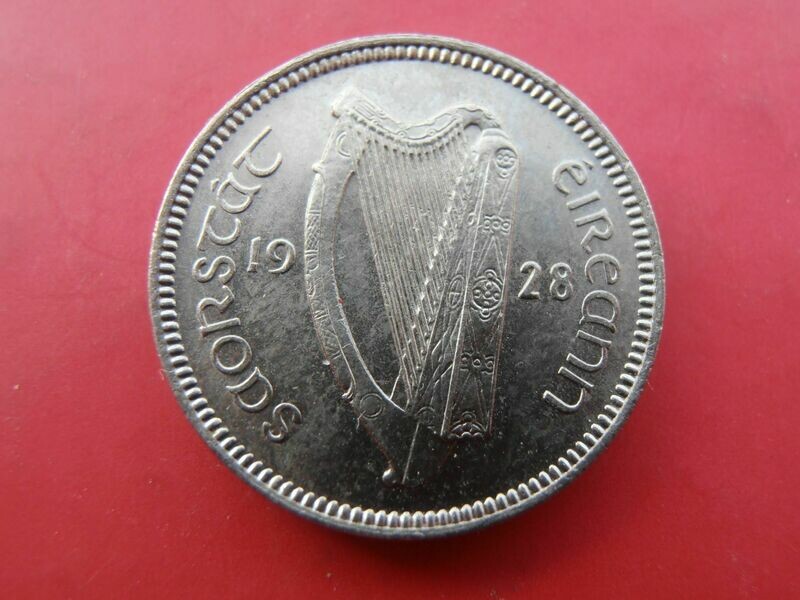 Ireland Threepence  -  1928  (Proof)  SCARCE