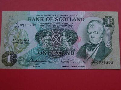 Bank of Scotland £1 - 1977