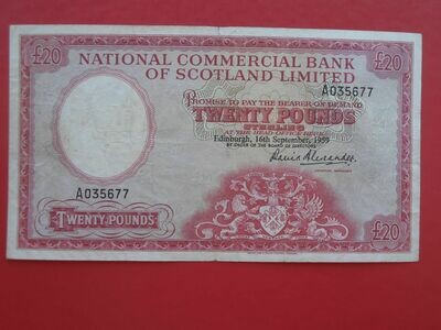 National Commercial Bank £20 - 1959