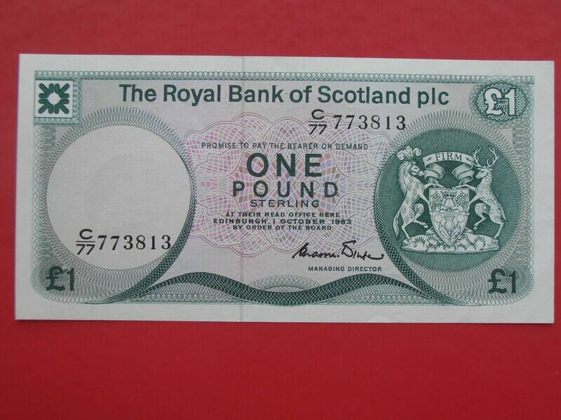 Royal Bank of Scotland £1  -  1983