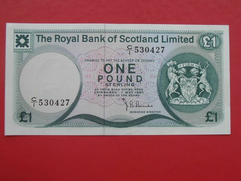Royal Bank of Scotland £1  -  1980