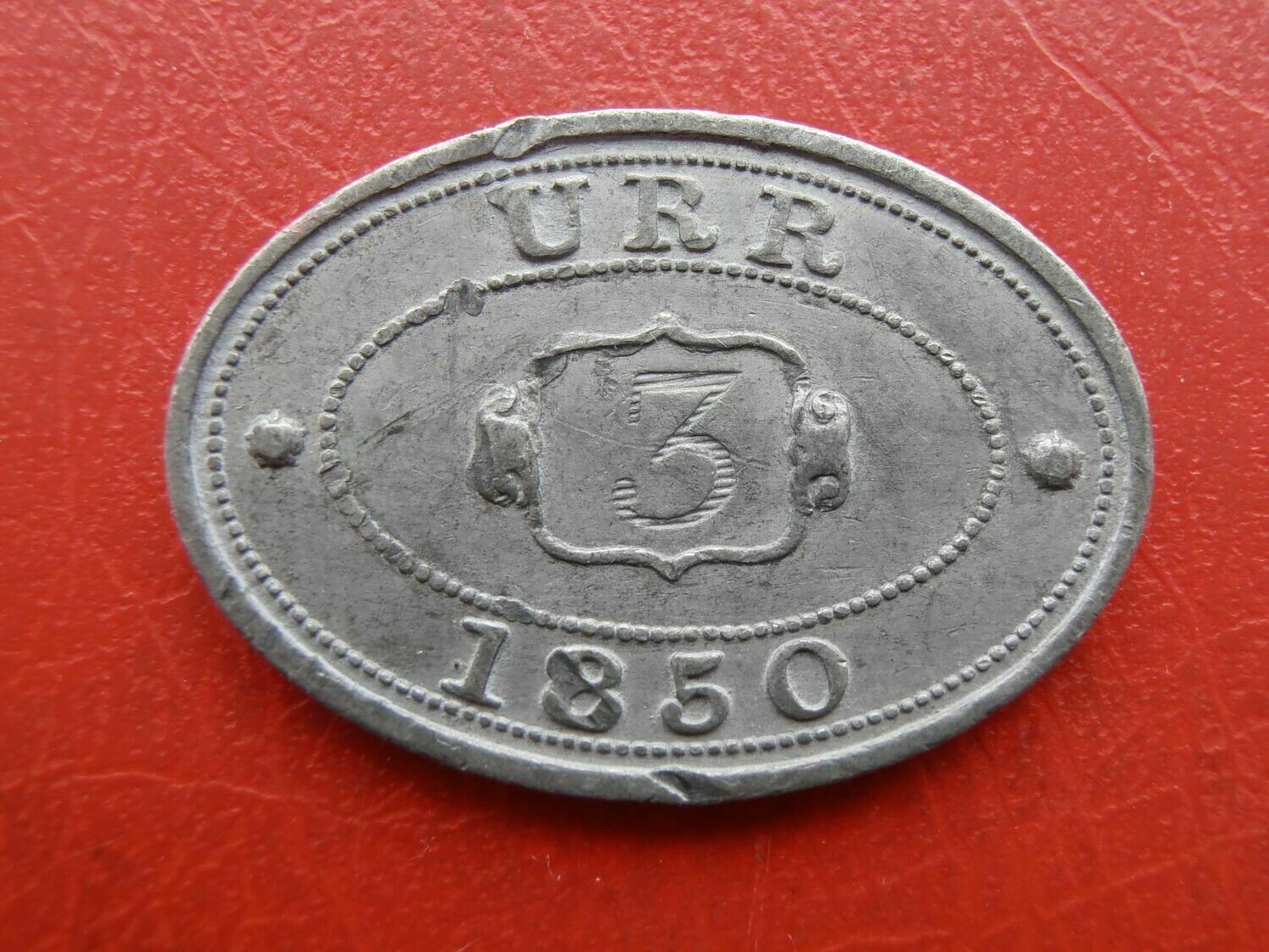 Communion Token Urr  -  1850 Table 3