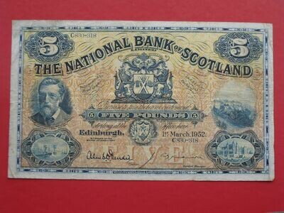 National Bank of Scotland £5 - 1952