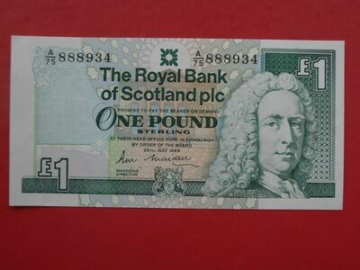 Royal Bank of Scotland £1 - 1989