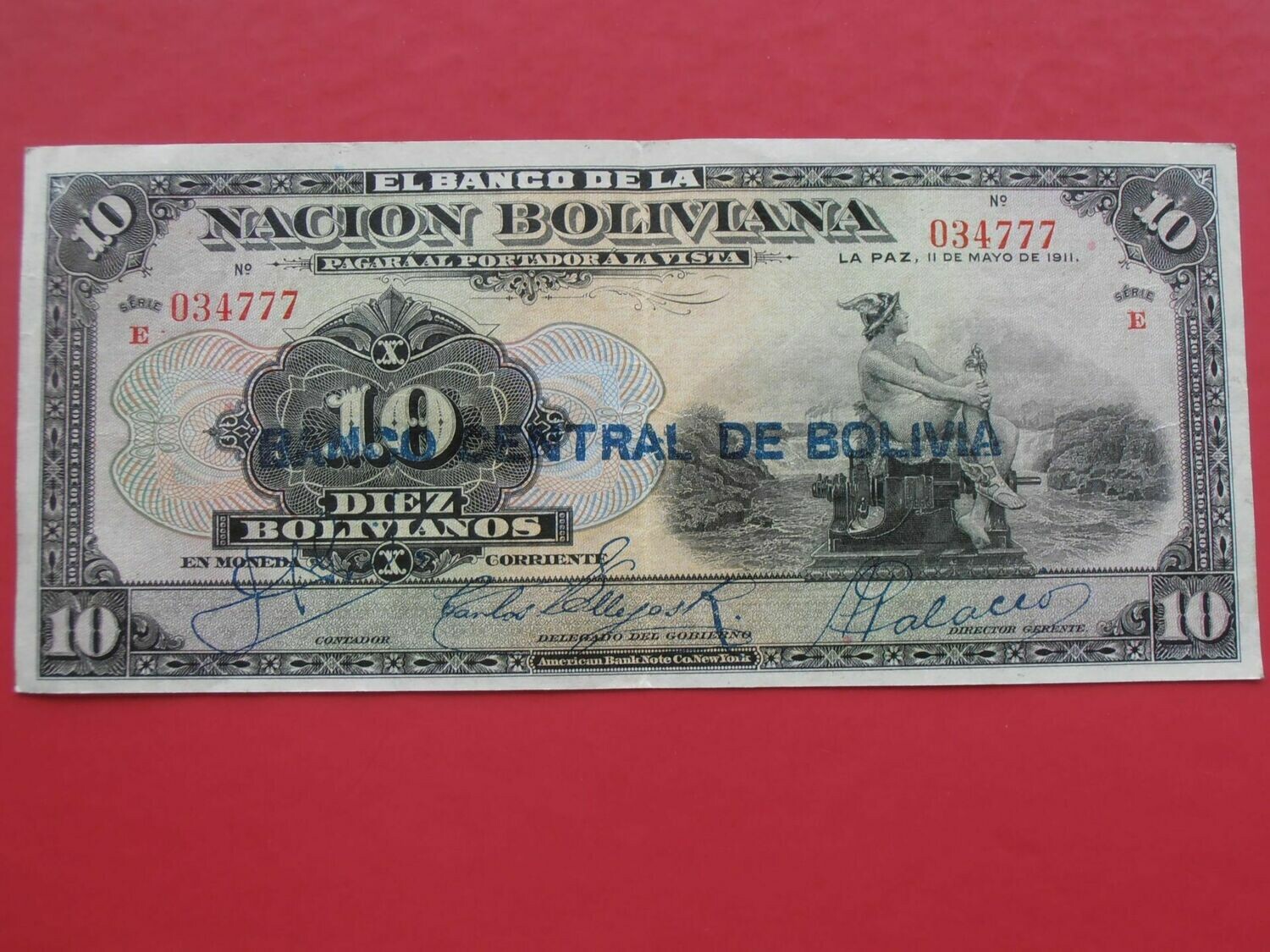 Bolivia 10 Bolivianos  -  1929