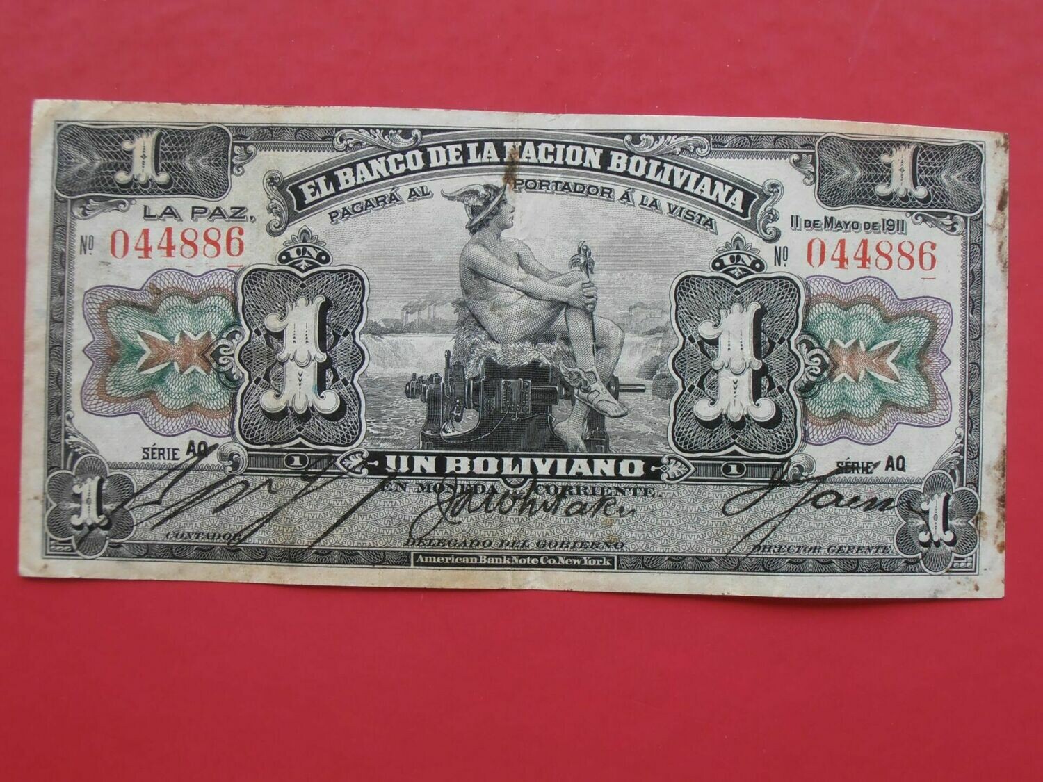Bolivia 1 Boliviano  -  1911